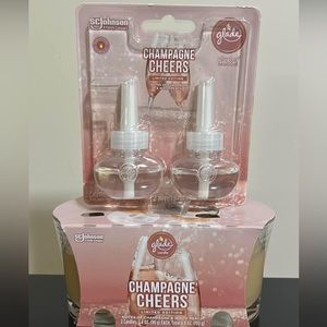 Champagne Cheers Oil and Candles